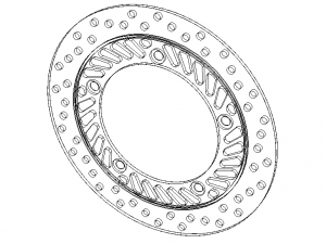 Front Brake Disc Rotor for Honda CBF250 3D-Modell