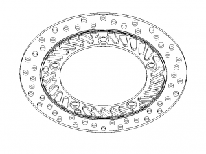 Front Brake Disc Rotor for Honda CBF250 3D-Modell