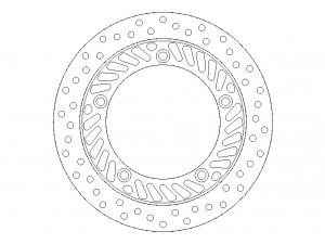 Front Brake Disc Rotor for Honda CBF250 3D-Modell
