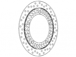 Front Brake Disc Rotor for Honda CBF250 3D-Modell