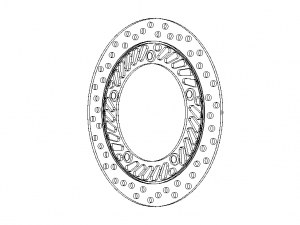 Front Brake Disc Rotor for Honda CBF250 3D-Modell