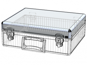 Tool Case Aluminium Radiused Edges 3D Model