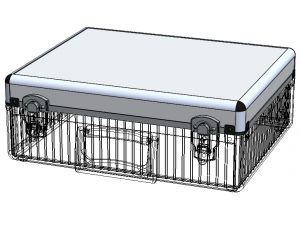 Tool Case Aluminium Radiused Edges 3D Model