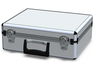 Tool Case Aluminium Radiused Edges 3D Model