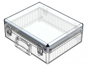 Tool Case Aluminium Radiused Edges 3D Model