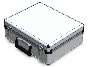 Tool Case Aluminium Radiused Edges 3D Model