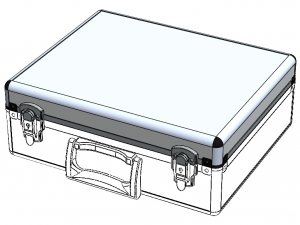 Tool Case Aluminium Radiused Edges 3D Model