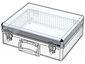 Tool Case Aluminium Radiused Edges 3D Model