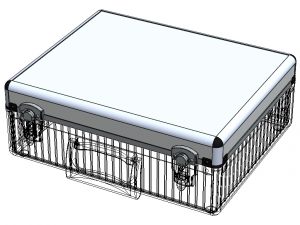 Tool Case Aluminium Radiused Edges 3D Model