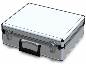Tool Case Aluminium Radiused Edges 3D Model