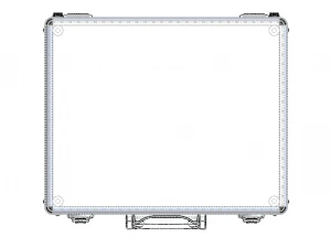 Tool Case Aluminium Radiused Edges 3D Model