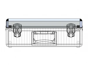 Tool Case Aluminium Radiused Edges 3D Model