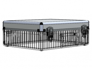 Tool Case Aluminium Radiused Edges 3D Model