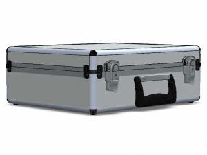 Tool Case Aluminium Radiused Edges 3D Model