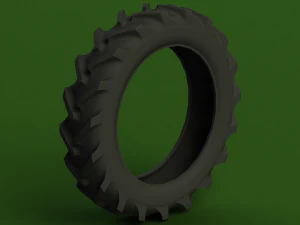 Pneumatici posteriori per trattore da campo Modello 3D