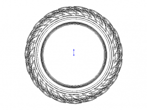 Field Road Rear Tractor Tires 3D Модель