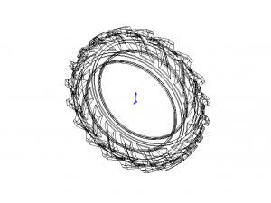 Field Road Rear Tractor Tires 3D Модель
