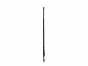 180 Degree Protractor 15cm Model 3D