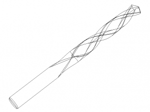 HSS Drill Bit 12mm 3D Модель