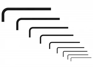 Hex Keys - Long Series Metric 3D Model