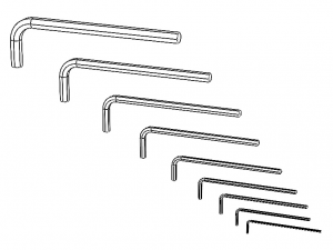 Hex Keys - Long Series Metric Modelo 3D