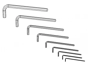 Hex Keys - Long Series Metric 3D Model