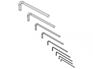 Hex Keys - Long Series Metric Modelo 3D