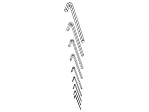 Hex Keys - Long Series Metric 3D Model