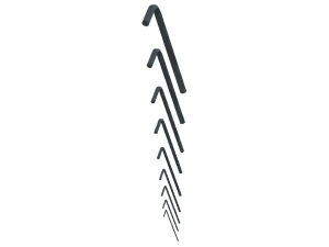 Hex Keys - Long Series Metric 3D Model