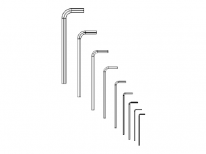 Hex Keys - Long Series Metric Modelo 3D
