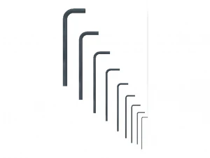 Hex Keys - Long Series Metric 3D Model