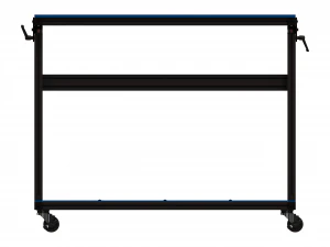 Aluminum Stand Up Desk Two Shelf 3D Model