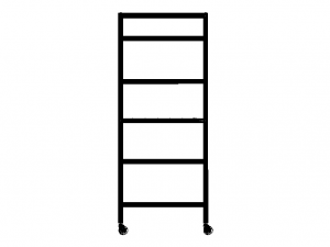 Aluminum Mobile Utility Rack Modèle 3D