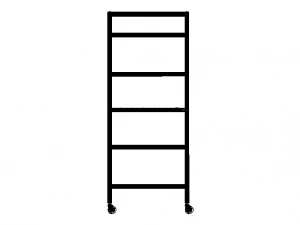 Aluminum Mobile Utility Rack 3D Model