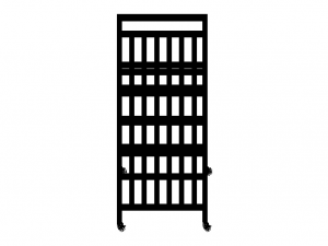 Aluminum Mobile Utility Rack Modèle 3D