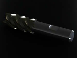20mm Metric Single End Mill - 4 flutes 3D Модель
