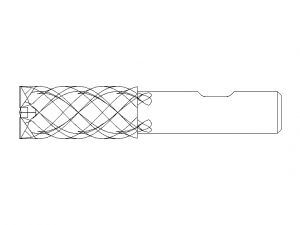 20mm Metric Single End Mill - 4 flutes 3D Модель