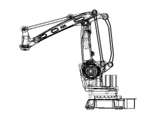 ABB Palletizer Robot IRB 460 3D Model