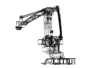ABB Palletizer Robot IRB 460 3D Model