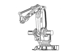 ABB Palletizer Robot IRB 460 3D Model