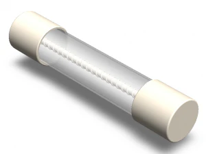 Time Lag Glass Tube Fuse 15A 3D Model