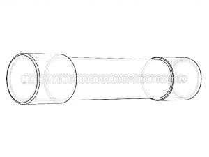 Time Lag Glass Tube Fuse 15A Modelo 3D