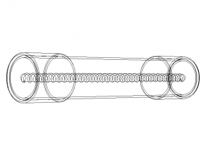 Time Lag Glass Tube Fuse 15A Modelo 3D