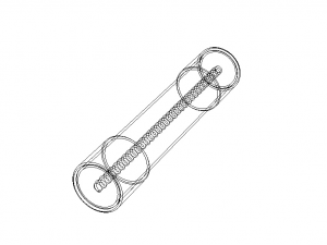 Time Lag Glass Tube Fuse 15A Modelo 3D