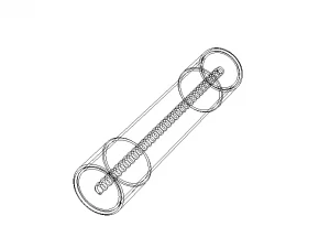 Time Lag Glass Tube Fuse 15A 3D Model