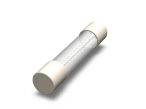 Time Lag Glass Tube Fuse 15A 3D Model
