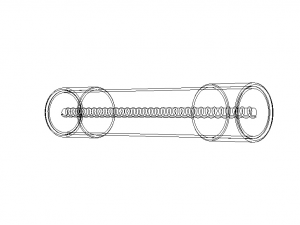 Time Lag Glass Tube Fuse 15A Modelo 3D