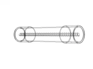 Time Lag Glass Tube Fuse 15A 3D Model