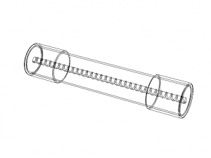 Time Lag Glass Tube Fuse 15A Modelo 3D