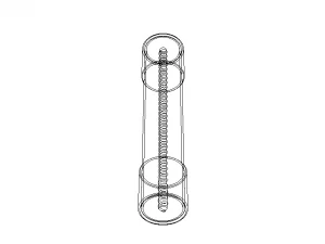 Time Lag Glass Tube Fuse 15A 3D Model